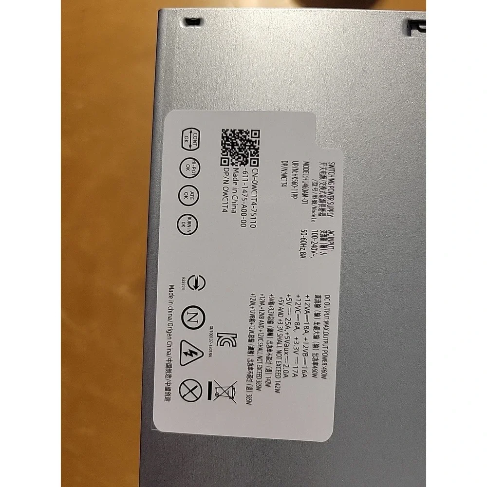NEW For DELL XPS 8300 8930 8500 8700 8900 R5 D460AM-03 HU460AM-01‎ Power Supply